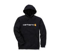 Black Carhartt Signature Logo Hoodie L
