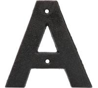 Black Cast Iron 5 Inch House & Door Letter A