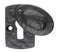 Plaque Covered Escutcheon Black Antique from EUROART