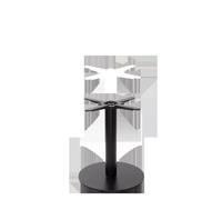 Black Cast Iron Round Table Base - Medium - Coffee Height - 480 Mm netfurniture Black One Size