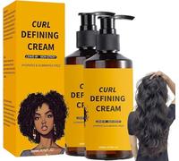 Black Castor Oil Curling Cream,Men Women Curl Cream For Curly Hair,Moisturizing Leave-in Curl Defining Cream,For Curly Hair,Anti Frizz, Smoothing