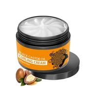 Black Castor Oil Curling Curling Cream - Curl Enhancer & Anti-Frizz Curling Cream, Perfect for Curls & Waves, Long-Lasting Hold Moisturizing