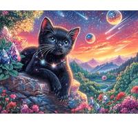 Black Cat 500-piece Jigsaw Puzzle Set Fantastic Beasts For Adults Teens 14+ Logic Skill Indoor Game Family Game Night Summer Thick Cardboard 500 PCS