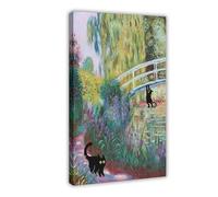 Black Cat Art Posters, Funny Cat in Painting Print, Funny Gift, Gallery Wall Art Gift (21)