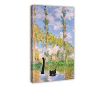 Black Cat Art Posters, Funny Cat in Painting Print, Funny Gift, Gallery Wall Art Gift (22)