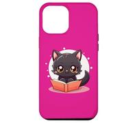 Black Cat Book Lover Reading Easily Distracted By Books Cats Case for iPhone 12 Pro Max