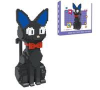 Black Cat Building Blocks Set, Mini Tuxedo Cat Building Kits, MOC Micro Animal Bricks Model Toys, Home Decor Gifts for Adults Boys and Girls, 1300 PCS