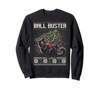 Black cat Christmas tree ugly sweater Sweatshirt