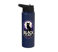 Black Cat Club Moon Stars Stainless Steel Insulated Water Bottle