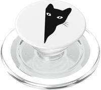 Black-Cat Coming Out Funny Peek a Boo Peeking Pet PopSockets PopGrip for MagSafe