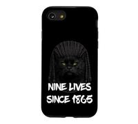 Black Cat Cornrows 9 Lives Since 1865 African American Retro Case for iPhone SE (2020) / 7/8