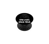 Black Cat Cornrows 9 Lives Since 1865 African American Retro PopSockets Adhesive PopGrip