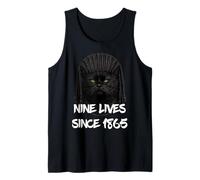Black Cat Cornrows 9 Lives Since 1865 African American Retro Tank Top
