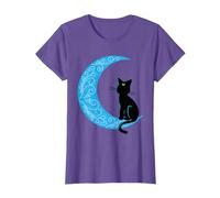 Black Cat Crescent Moon Sailor Mum T-Shirt