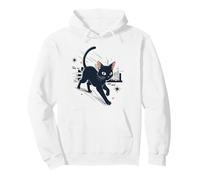 Black Cat Cute Anime Kawaii Kitty Tuxedo Cat Parent Pullover Hoodie