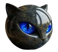 Black Cat Decoration - Cat Sculpture | Cat Collectors for Desk Workplace Dashboard Garden Halloween Christmas Housewarming Gift