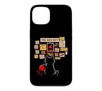 Black Cat Detective Red Dot Investigation Conspiracy Board Case for iPhone 13