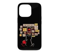 Black Cat Detective Red Dot Investigation Conspiracy Board Case for iPhone 13 Pro