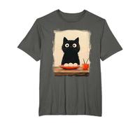 Black-Cat Eating Ramen Japanese Kawaii Sweet Cat T-Shirt