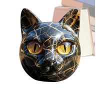 Black Cat Figurine,Black Kitten Figure Animal Statue - Resin Animal for Entryway Desk Shelf Living Room Bedroom Cabinet Tabletop Holiday Housewarming Birthday Party