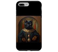 BLACK CAT FUNNY ANIMAL MEDIEVAL RENAISSANCE OIL PAINTING Case for iPhone 7 Plus/8 Plus