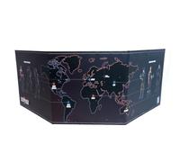 Black Cat Gaming The Spy Game RPG GM Screen and Booklet | 3-Panel GM Screen with Helpful Tables, Reminders, and Covert-World Map