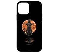 Black Cat Hat Moon Reflections Case for iPhone 12 mini