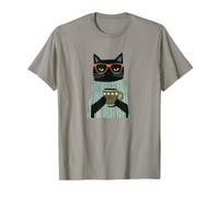 Black cat Holding a Coffee Mug T-Shirt