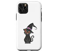 Black cat In Witch Hat Funny Halloween Witch Case for iPhone 11 Pro