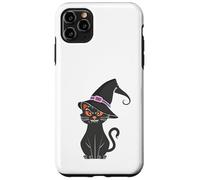 Black cat In Witch Hat Funny Halloween Witch Case for iPhone 11 Pro Max
