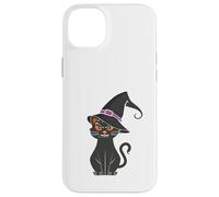 Black cat In Witch Hat Funny Halloween Witch Case for iPhone 14 Plus