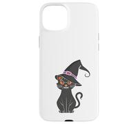 Black cat In Witch Hat Funny Halloween Witch Case for iPhone 15 Plus