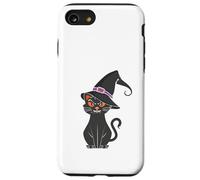Black cat In Witch Hat Funny Halloween Witch Case for iPhone SE (2020) / 7/8