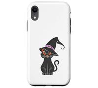 Black cat In Witch Hat Funny Halloween Witch Case for iPhone XR