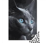 Black Cat Jigsaw Puzzles Puzzles for Adults Kids. 1000 Piece Great Gifts Challenge Toy Educational Game Home Decoration for Educational Games Gifts 1000pcs (38x26cm)