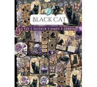 Black Cat: Junk Journal images and ephemera for paper crafts | Cut | Collage | Craft | Create | Card Making | Scrapbook