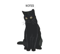 Black Cat Lined Notebook: Lined notebook featuring original Black Cat design - great present for cat owners!
