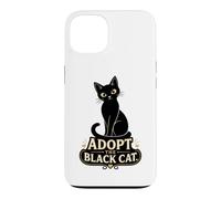 Black Cat Lover Adopt The Black Cat Rescue Case for iPhone 13