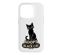 Black Cat Lover Adopt The Black Cat Rescue Case for iPhone 14 Pro