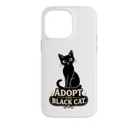 Black Cat Lover Adopt The Black Cat Rescue Case for iPhone 14 Pro Max