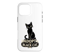 Black Cat Lover Adopt The Black Cat Rescue Case for iPhone 16 Pro Max