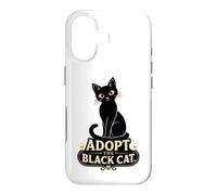 Black Cat Lover Adopt The Black Cat Rescue Case for iPhone 17
