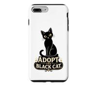 Black Cat Lover Adopt The Black Cat Rescue Case for iPhone 7 Plus/8 Plus