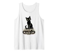 Black Cat Lover Adopt The Black Cat Rescue Tank Top