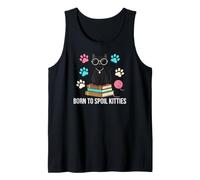 Black Cat Lover Born to Spoil Kitties Tank Top