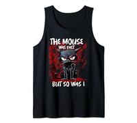 Black Cat Lover Madness weird Humor Zombie Cat funny Design Tank Top