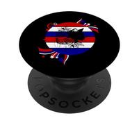Black Cat Lovers Cool Patriotic Kitty Cat July 4th Flag PopSockets Adhesive PopGrip