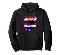 Black Cat Lovers Cool Patriotic Kitty Cat July 4th Flag Pullover Hoodie