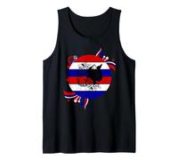 Black Cat Lovers Cool Patriotic Kitty Cat July 4th Flag Tank Top