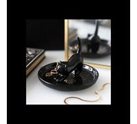 Black Cat Magick Trinket Dish For Jewelry And Keepsakes